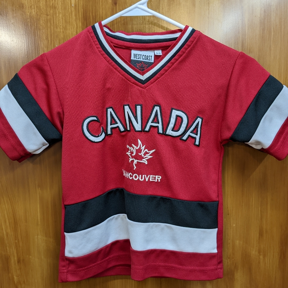 Canada Vancouver hockey jersey for kids